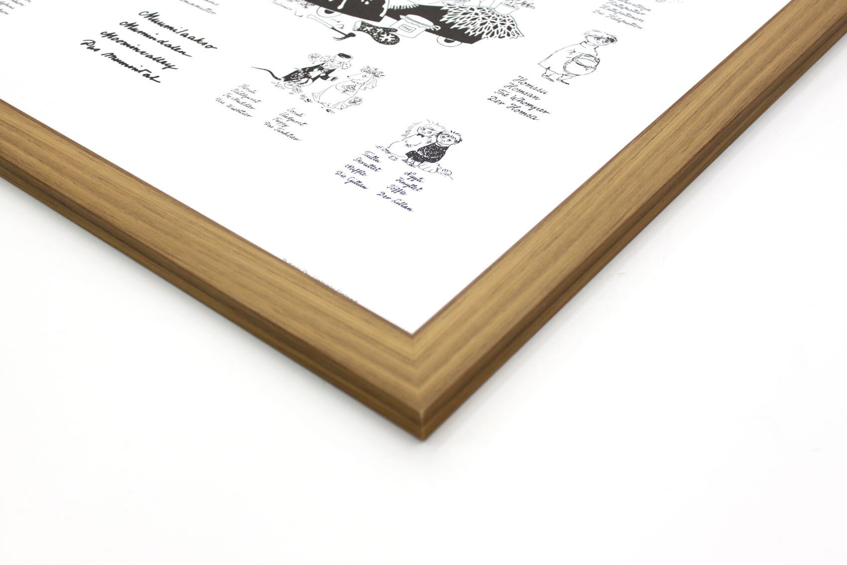 ムーミン 北欧 Putinki「ムーミン キャラクターズ」送料無料 フレーム 展示用フック付アートポスター 絵画 インテリア アート