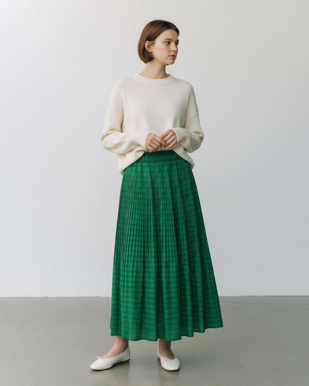 SOÉJU ミントグリーン プリーツスカート　85cm プリーツスカート - SOÉJU online store｜上質な大人の女性のための