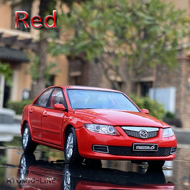 マツダ MAZDA6 1/32 ミニカー 全4色 ヘッドライト点灯 合金モデル 模型