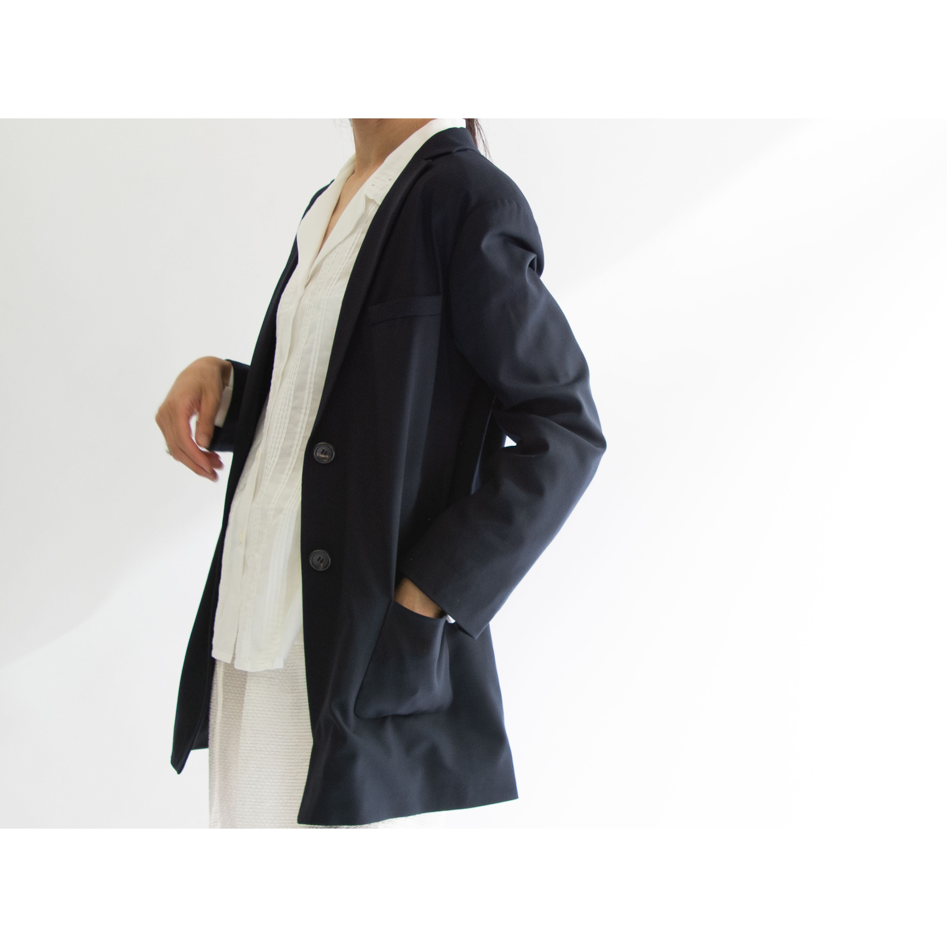 【JIL SANDER】Made in Germany Wool-Elastane Stretch Single Jacket（ジルサンダー ドイツ製 ストレッチウール シングルジャケット）