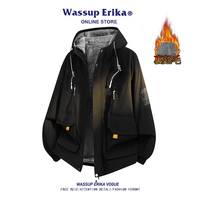 ♥毎日着たいアメカジ!【WSシリーズ】★冬用コート★ 5color ユニセックス アウター ジャケット 帽子付き メンズ 厚て 暖か