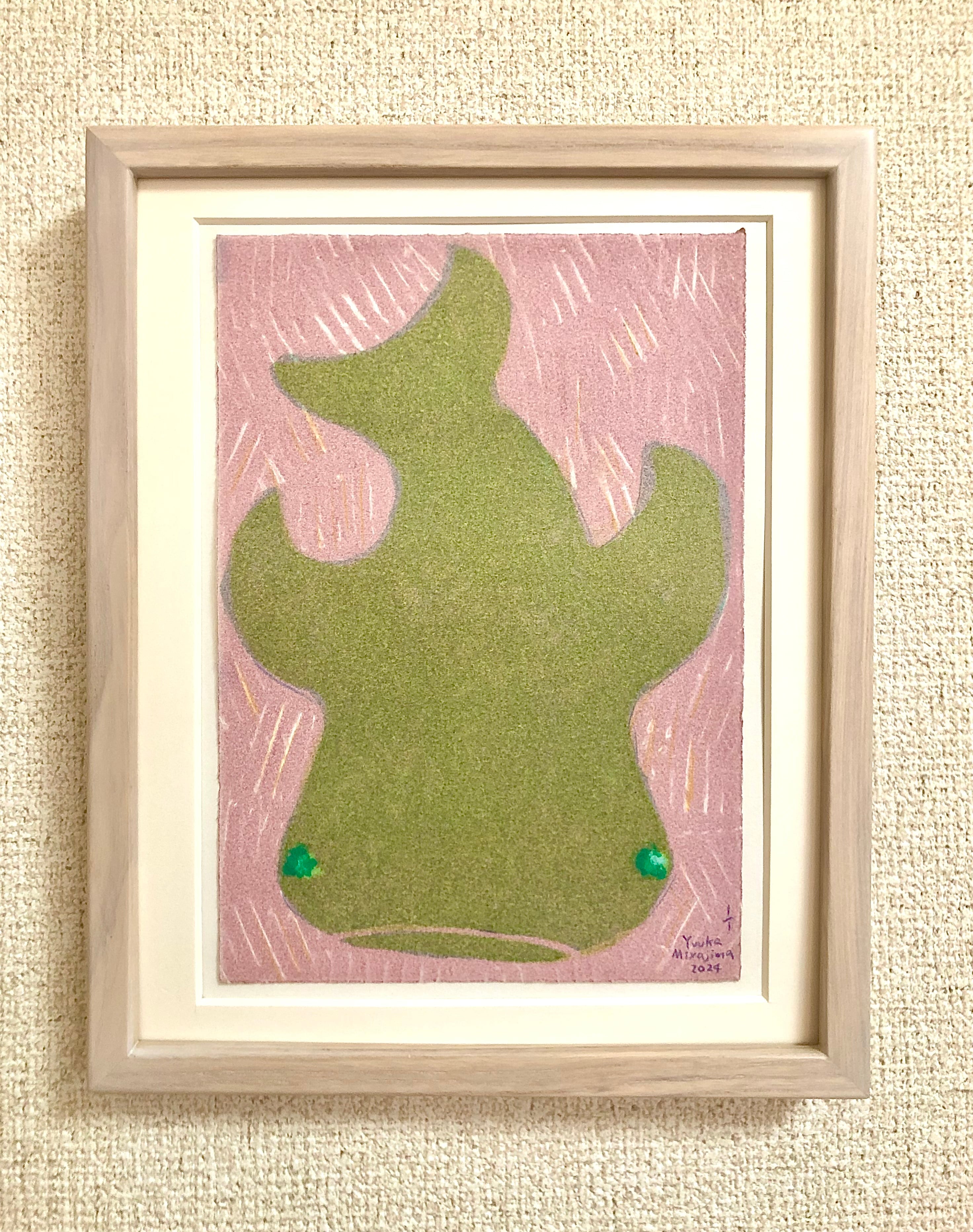 版画「ひとりぼっちのうさぎ」エッチング／額付 | YUUKA MIYAJIMA GALLERY