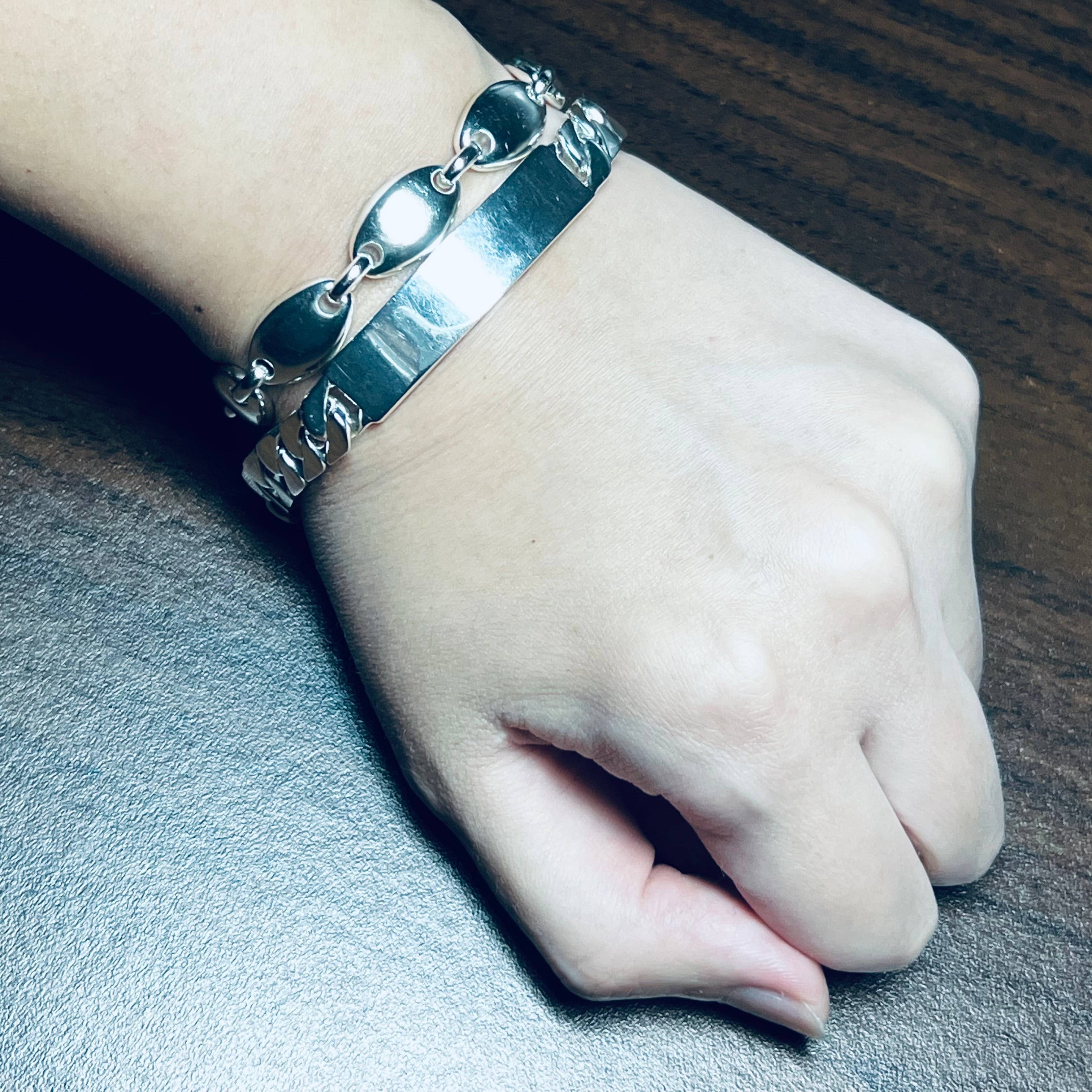 OLD TIFFANY & CO. Pebble Link Bracelet Sterling Silver | オールド