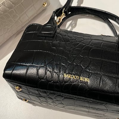 BARDOT ROSE　再入荷！型押し2WAYミニボストン   