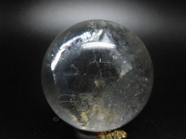 【送料無料】【高品質】59mmブラジル産天然レインボー水晶玉 no.2