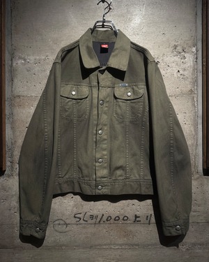【Caka】“DIESEL” Khaki Color Coating Tracker Jacket