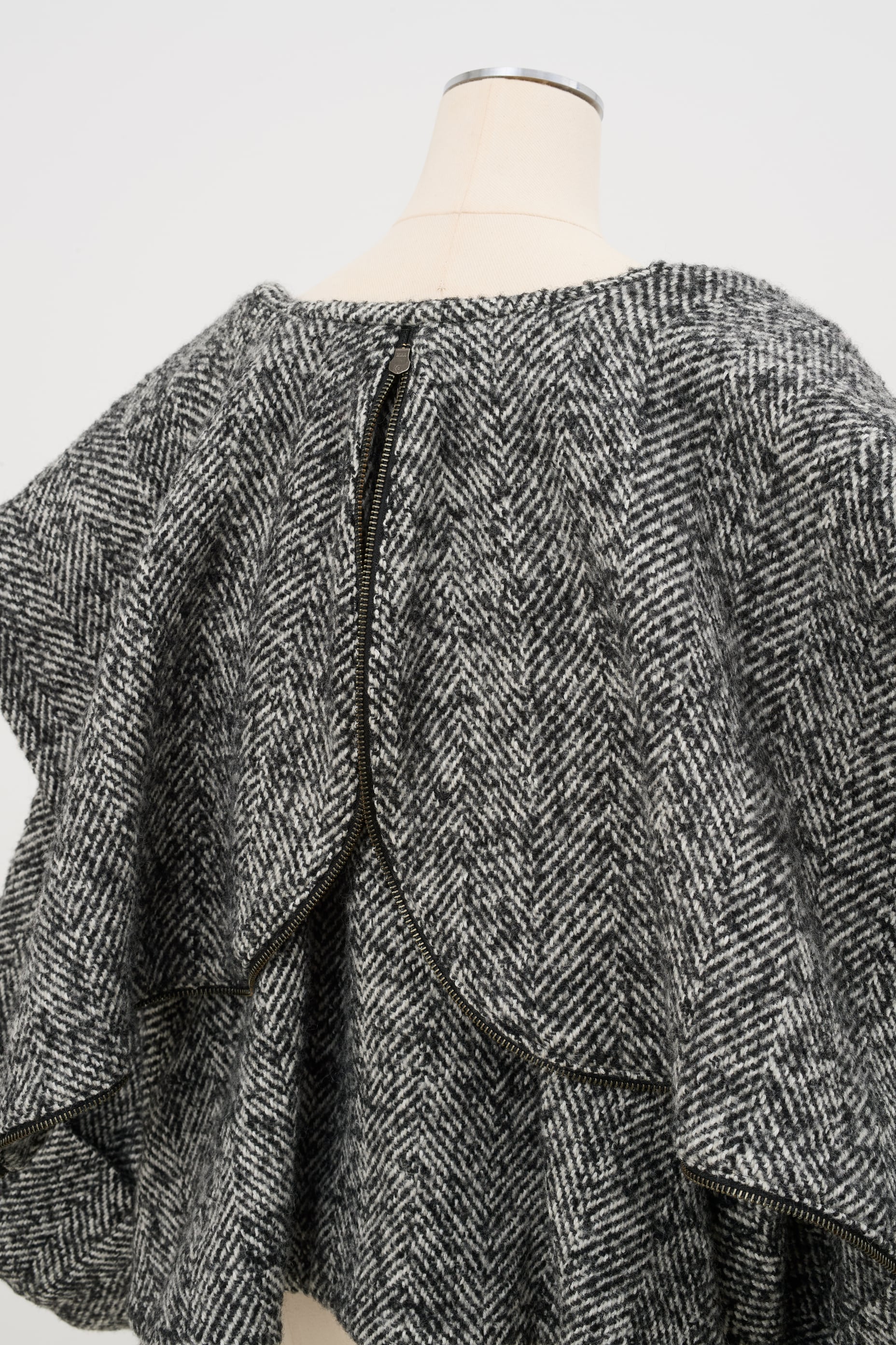 ビックカラーショートコート Josette ネップツイード | Cygne 