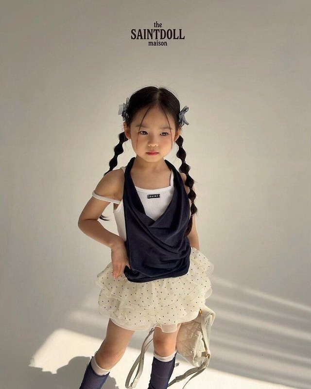 【予約】ホルターネックT  Saintdoll 26summer　セイントドール　韓国ブランド　韓国子供服　ダンス　お出かけ　キッズ　子供服　トップス　レディース　ママ