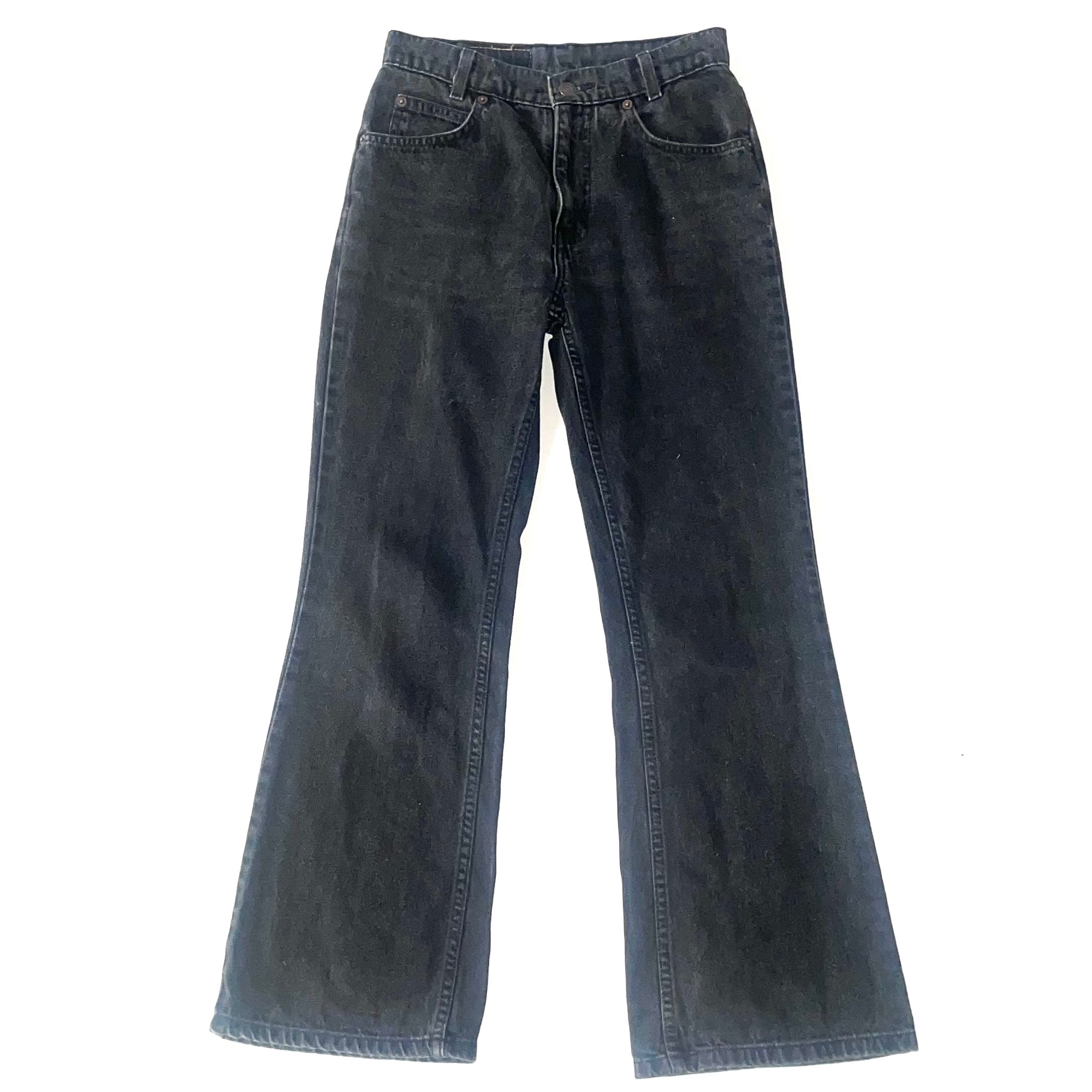 Levi's 31317 bootcut black denim pants リーバイス517ユースモデル
