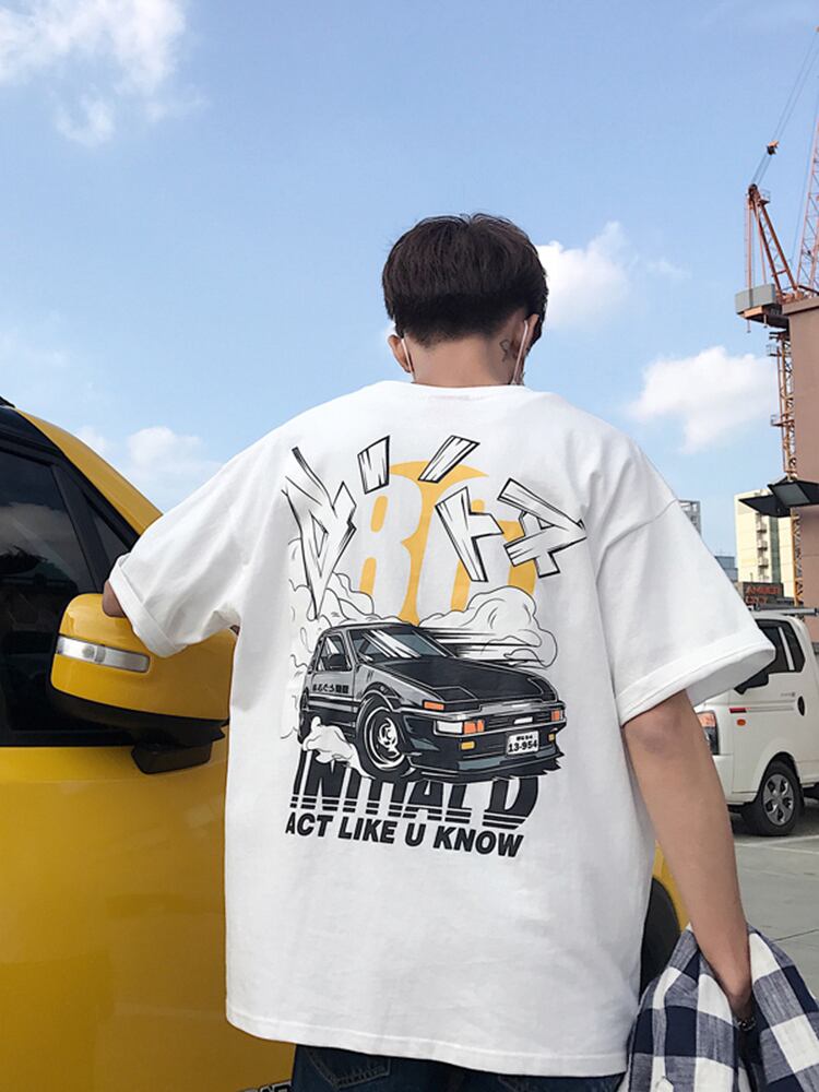 全2色 Tシャツ カットソー プリント カジュアル シンプル