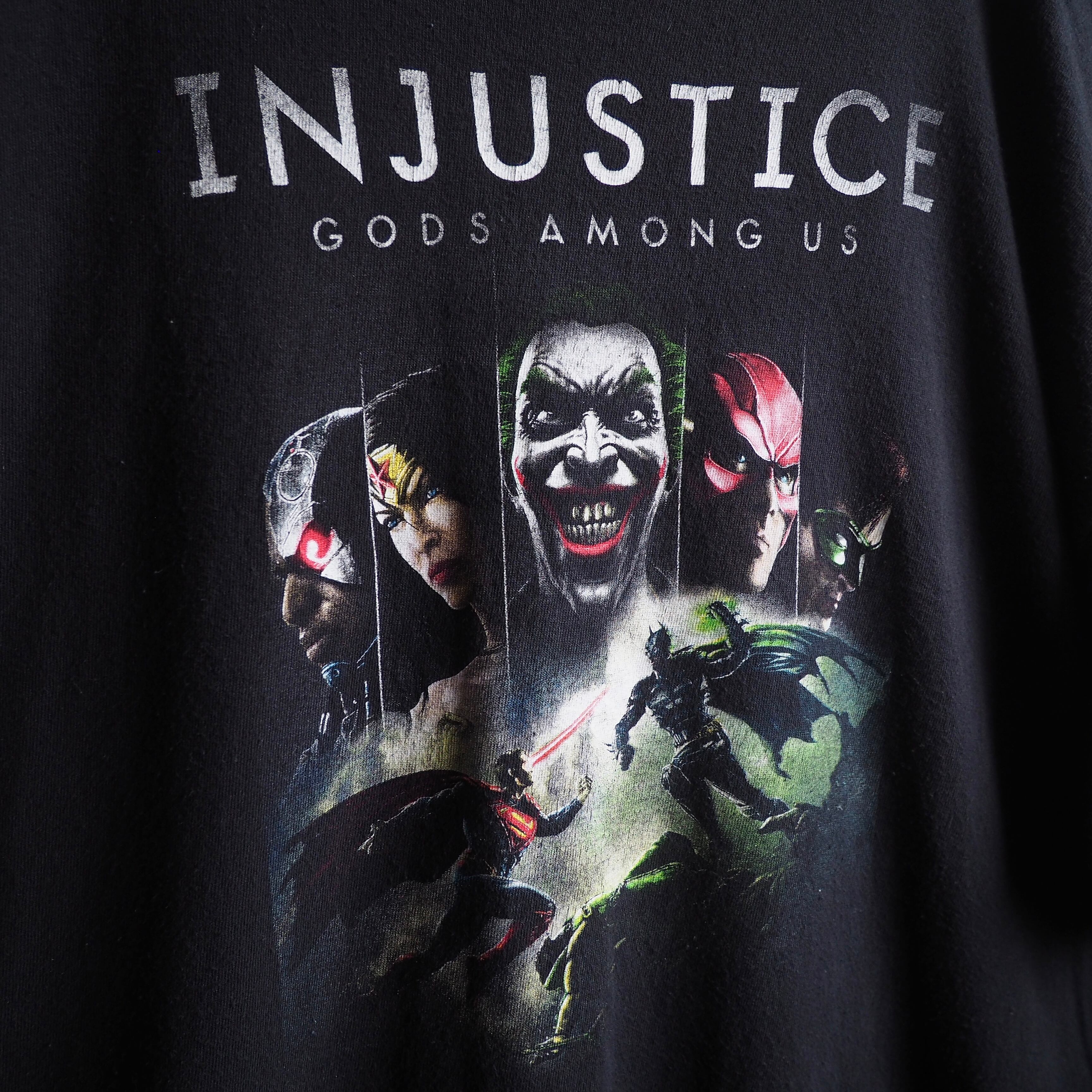 ” Injustice: Gods Among Us ” all star graphic printed Black loose Tee