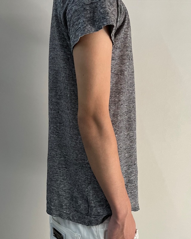 【DIESEL】micro border raglan top