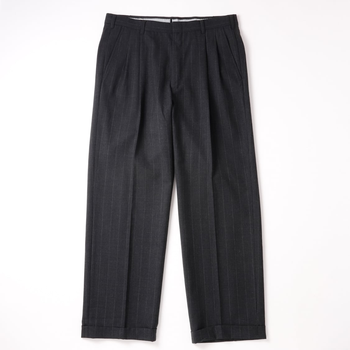 極美品】70s special vintage wool slacks pants W32 grey stripe made
