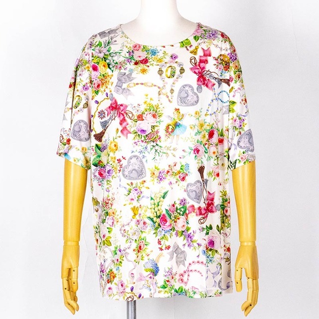 Tシャツ　TUNIC　ビスコラピア・リリーフェアリー　５分袖Tシャツ　オフ　8341-A