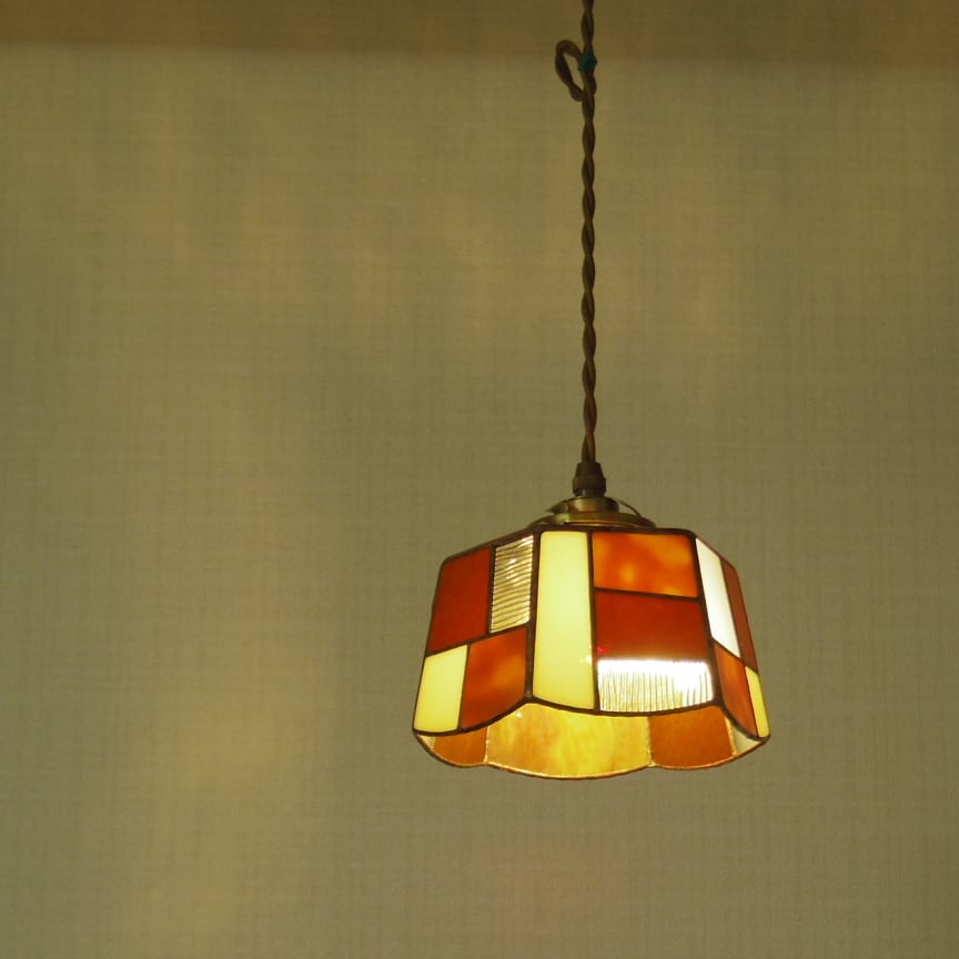 シルバー・オレンジペンダントライト interial_lt-5243