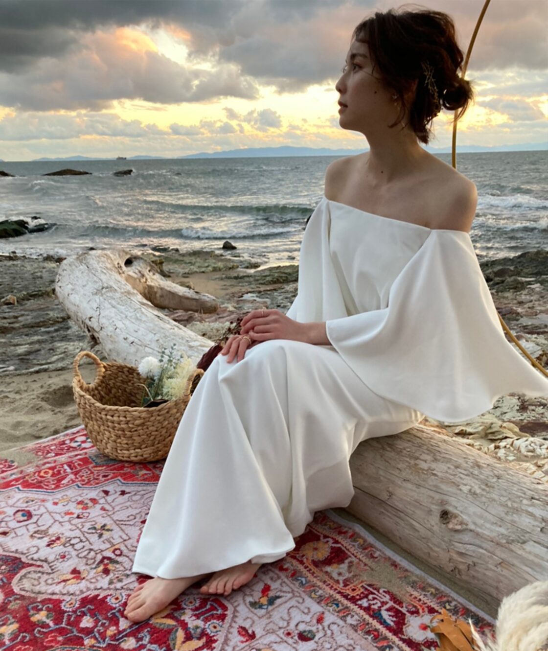 THE URBAN BLANCHE ORIGINAL 】 オフショルダー ウェディングドレス  