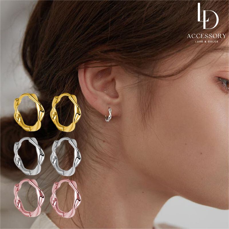 シルバー ツイストデザイン ピアス シルバー ツイストデザイン ピアス 【公式通販】