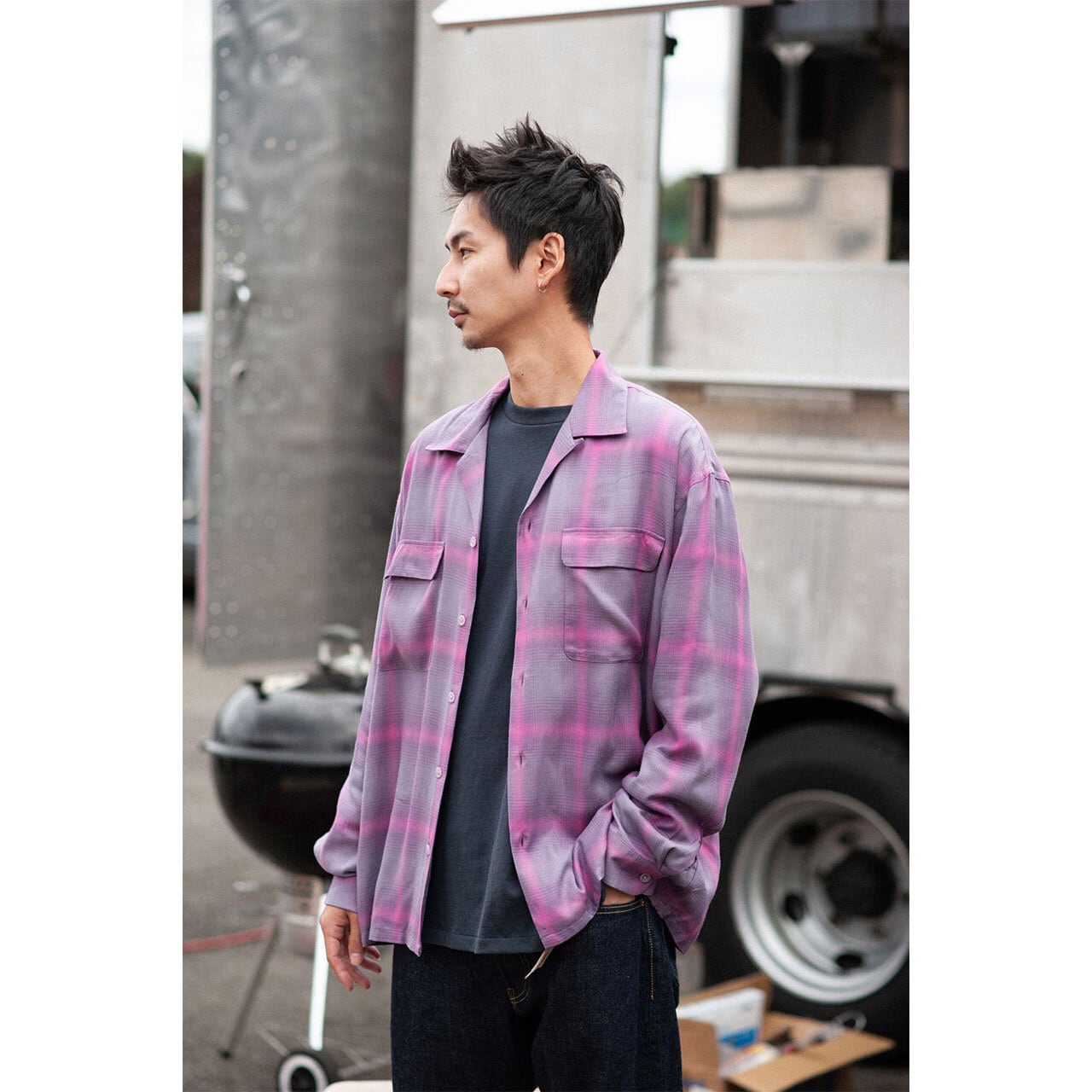 RADIALL (ラディアル) Easy OPEN COLLARED SHIRT L/S ラディアル