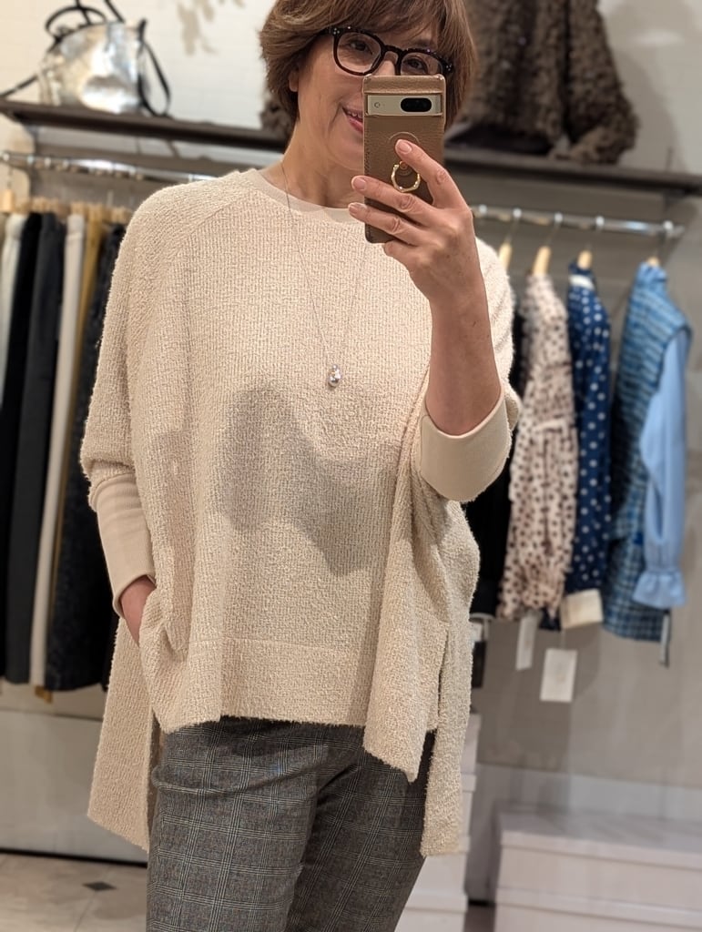 CYAN TOKYOサーキュラー畦ニットチュニック 50%OFF] ＜CYAN TOKYO＞ サーキュラー畦ニットチュニック | s.cute