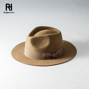 Req Hatter レックハッター MIDDLE BRIM FLAT HAT ミドルブリムフラットハット ベージュ