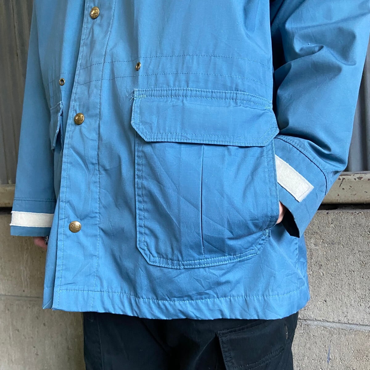 美品 Woolrich 米国製 ワークジャケット S ネイビー ウールリッチ