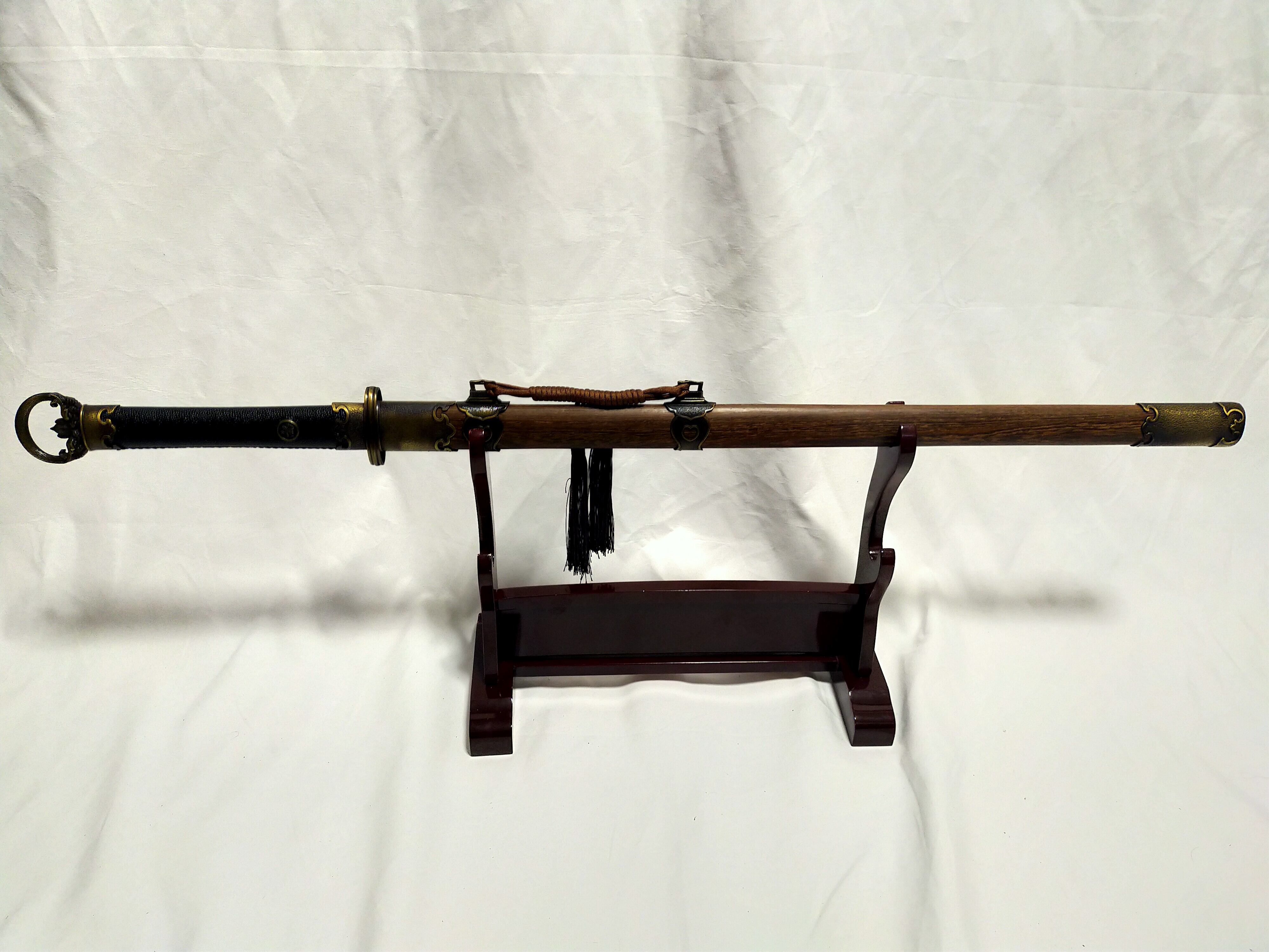 高輝度鏡面銅装侍刀『凌鷹』 古兵器 武具 刀装具 日本刀