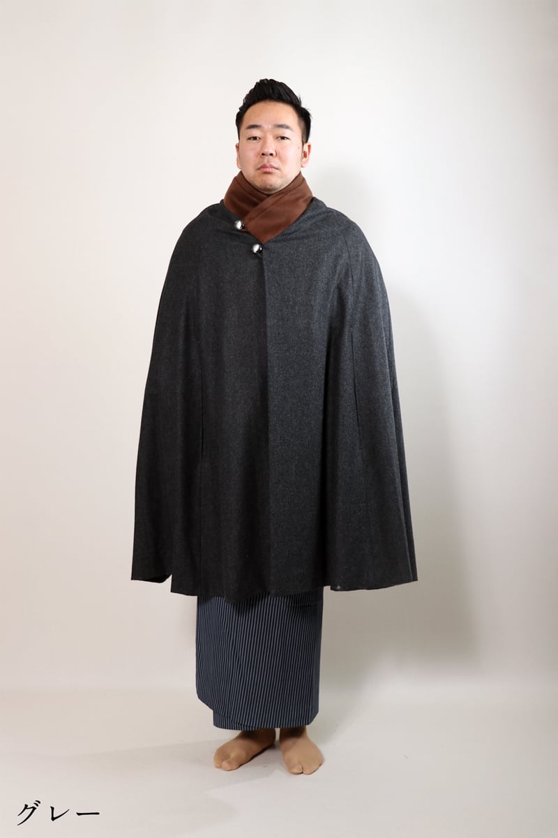 マントコート 別衿カシミヤ100 | 朱橙｜和装コートのおとづき 
