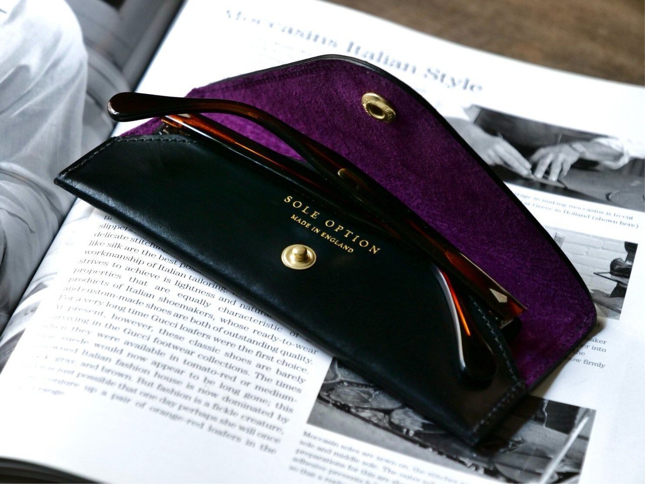 【SOLE OPTION】 Brighton / Optical Case / BLACK