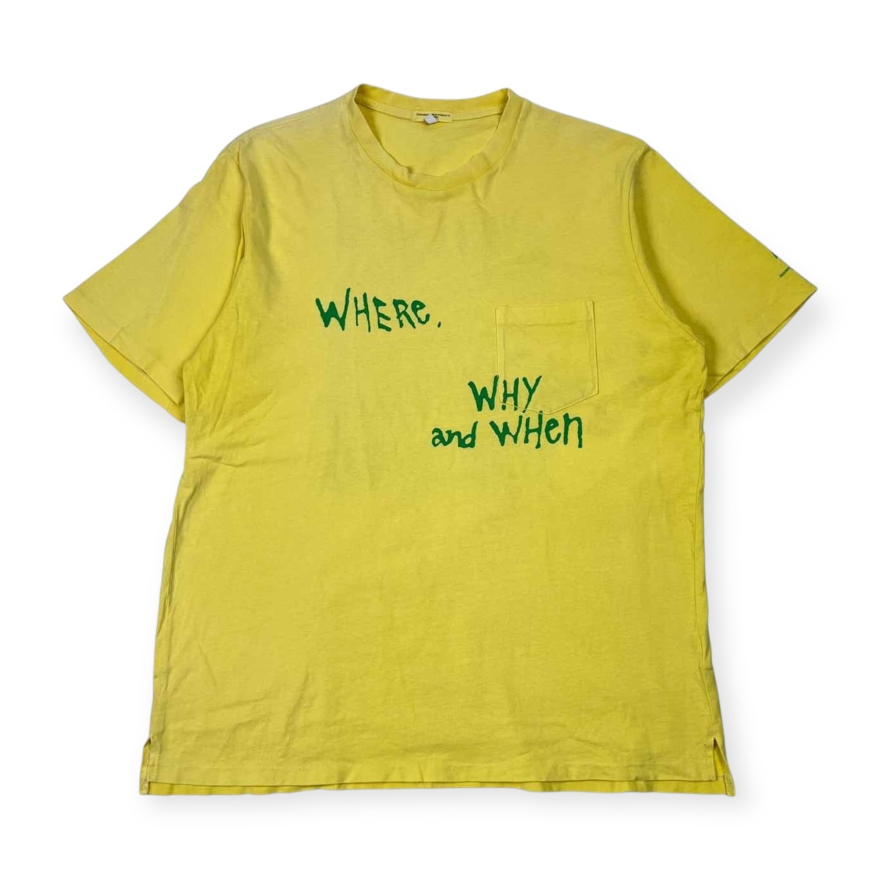 USA製 ENGINEERED GARMENTS エンジニアドガーメンツ バック デザイン 半袖 Tシャツ L/イエロー メンズ ネペンテス