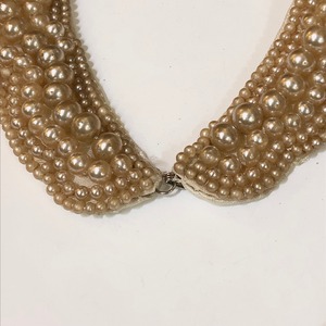 Vintage 50's scarap pearl collar