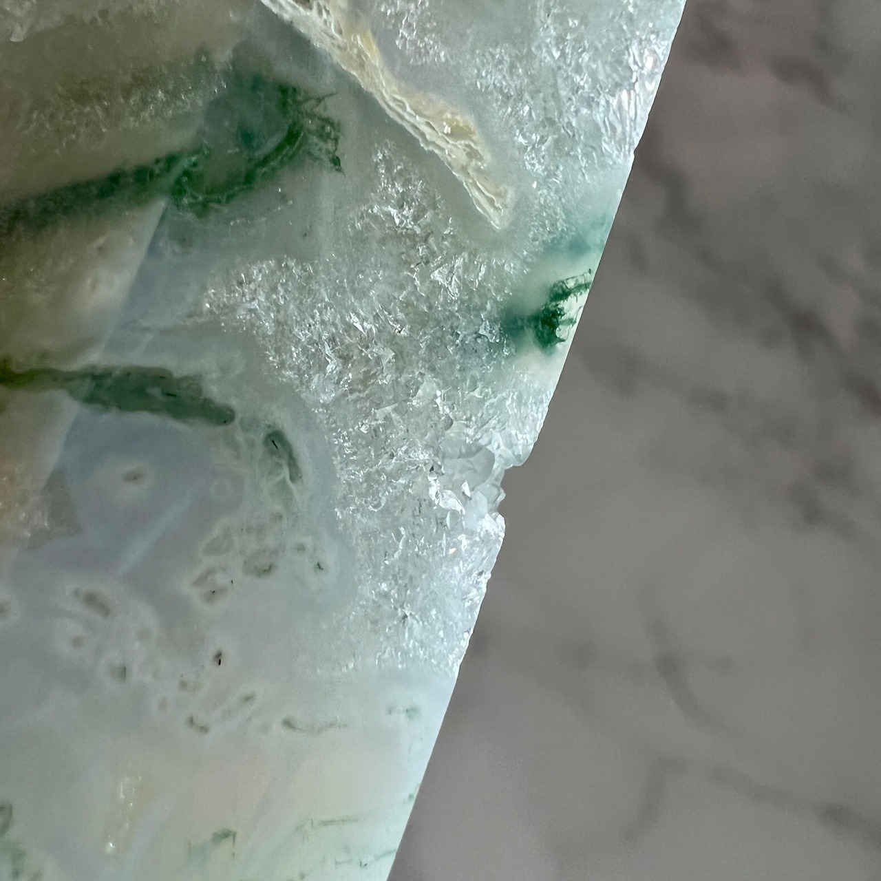 モスアゲートタワー2＊天然石ポイント＊天然石インテリア＊置き物