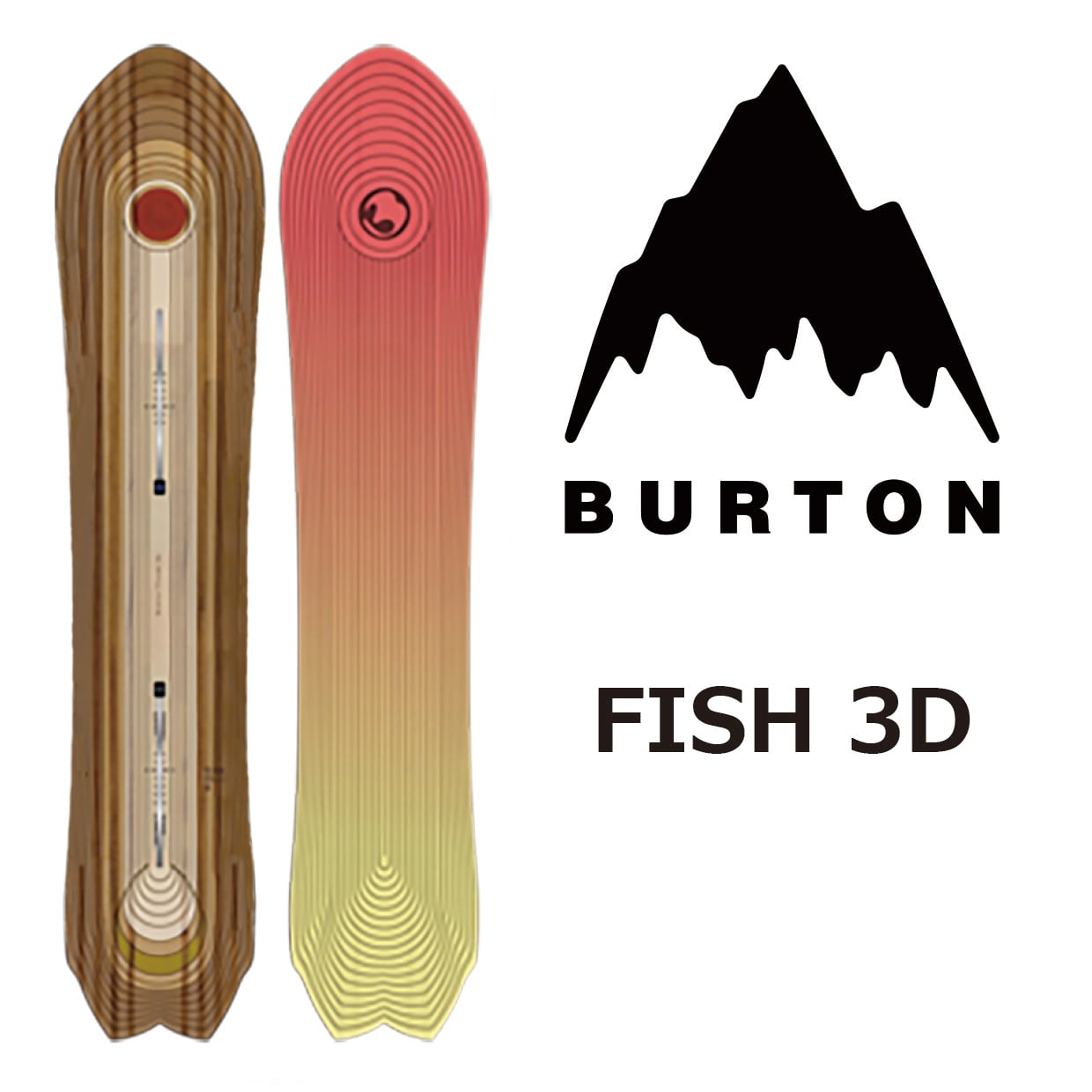 23-24年モデル BURTON .『 FISH 3D 』. バートン . フィッシュ ...