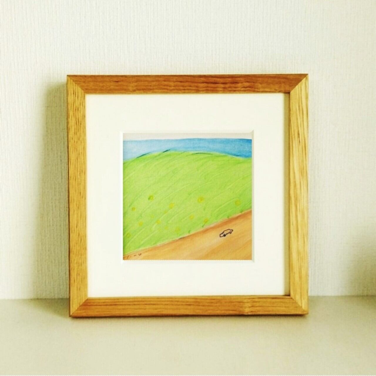 風景画「デイゴの紅い花」油彩画F6/額付き | Pay ID