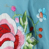 フラメンコ 衣装 マントン シージョ 青 フレコ 刺繍 軽い くすみカラー 薄い 小物 飾り 装飾 ダンス 舞台 パーティ 発表会 ブルー系 刺繍入り エレガント おしゃれ ショール フリンジ 薄手 レディース コスチューム ダンス衣装 ステージ衣装 パフォーマンス シーズンカラー アクセサリー