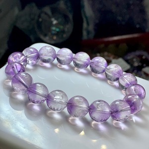 6.1部ファントム状☆可愛いコントラスト・エレスチャルアメジスト ブレスレット