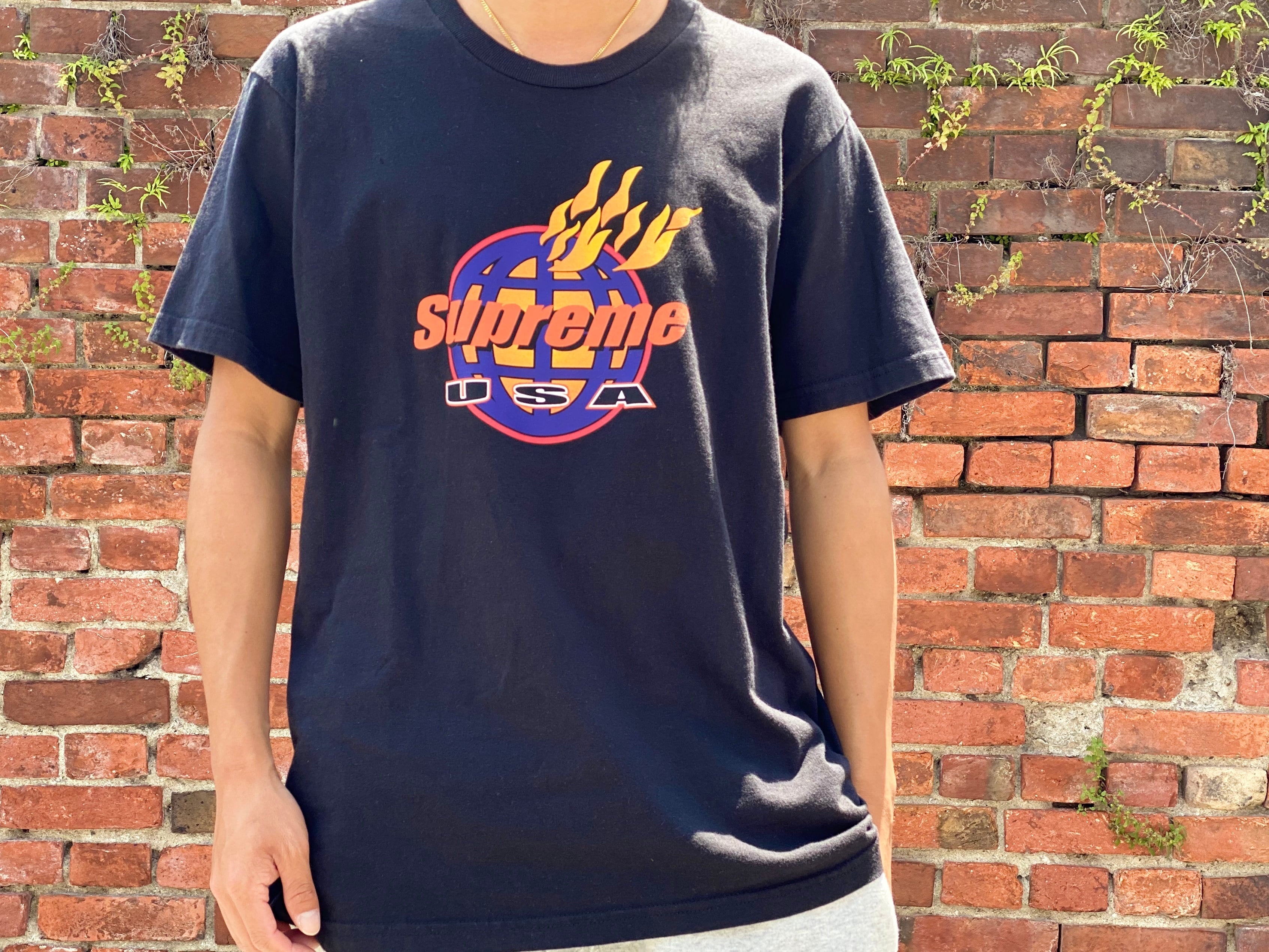 Supreme FIRE TEE BLACK MEDIUM 30JE6201 | BRAND BUYERS OSAKA