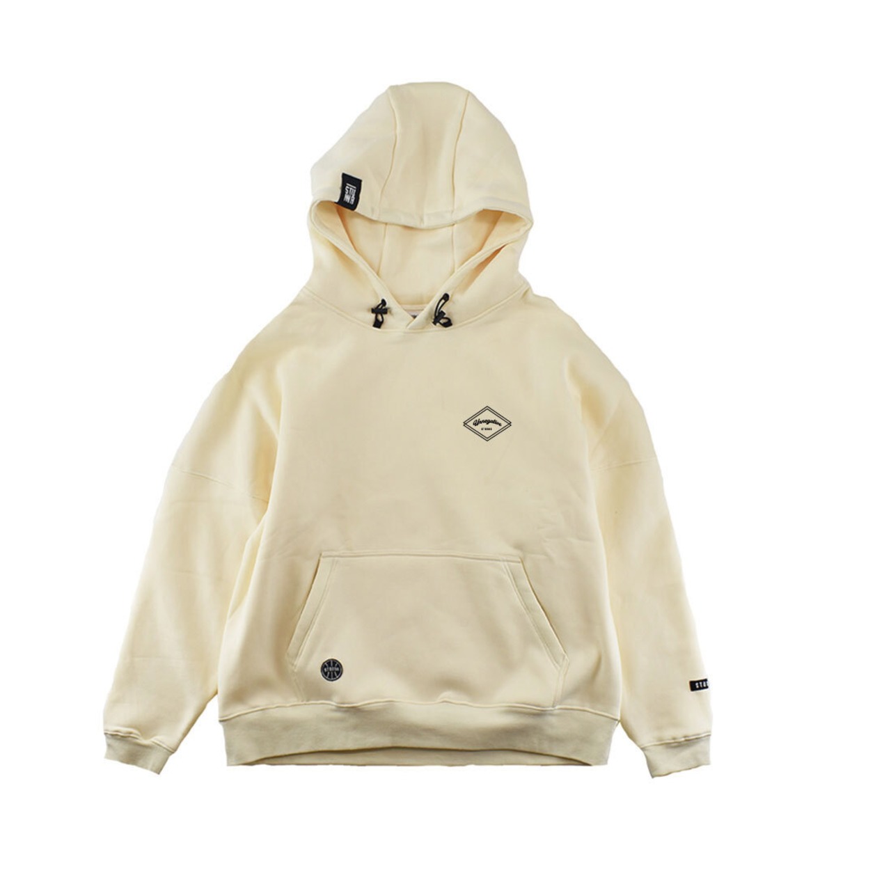 Triangle logo hoodie：オフホワイト
