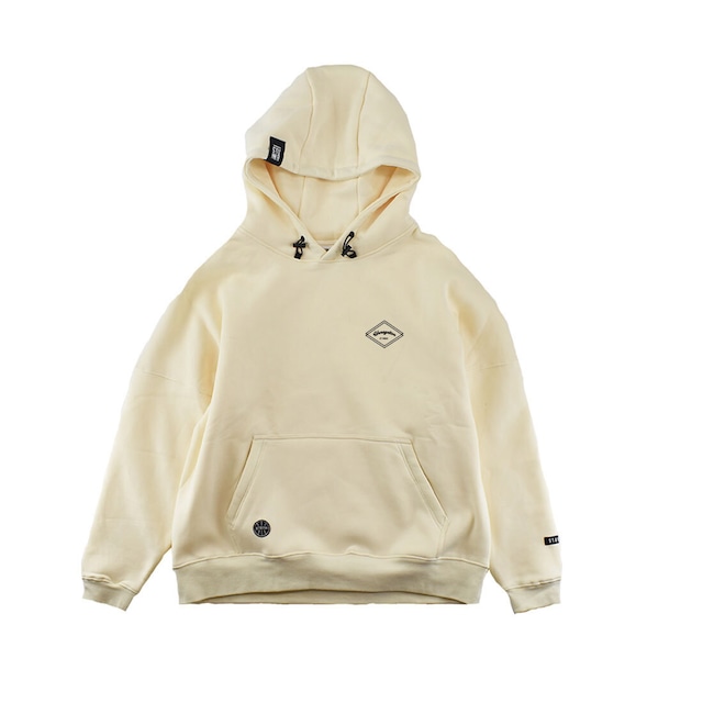 Triangle logo hoodie：オフホワイト