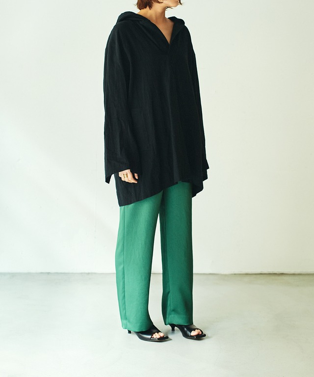【OUTERSUNSET】heavy satin relax pants