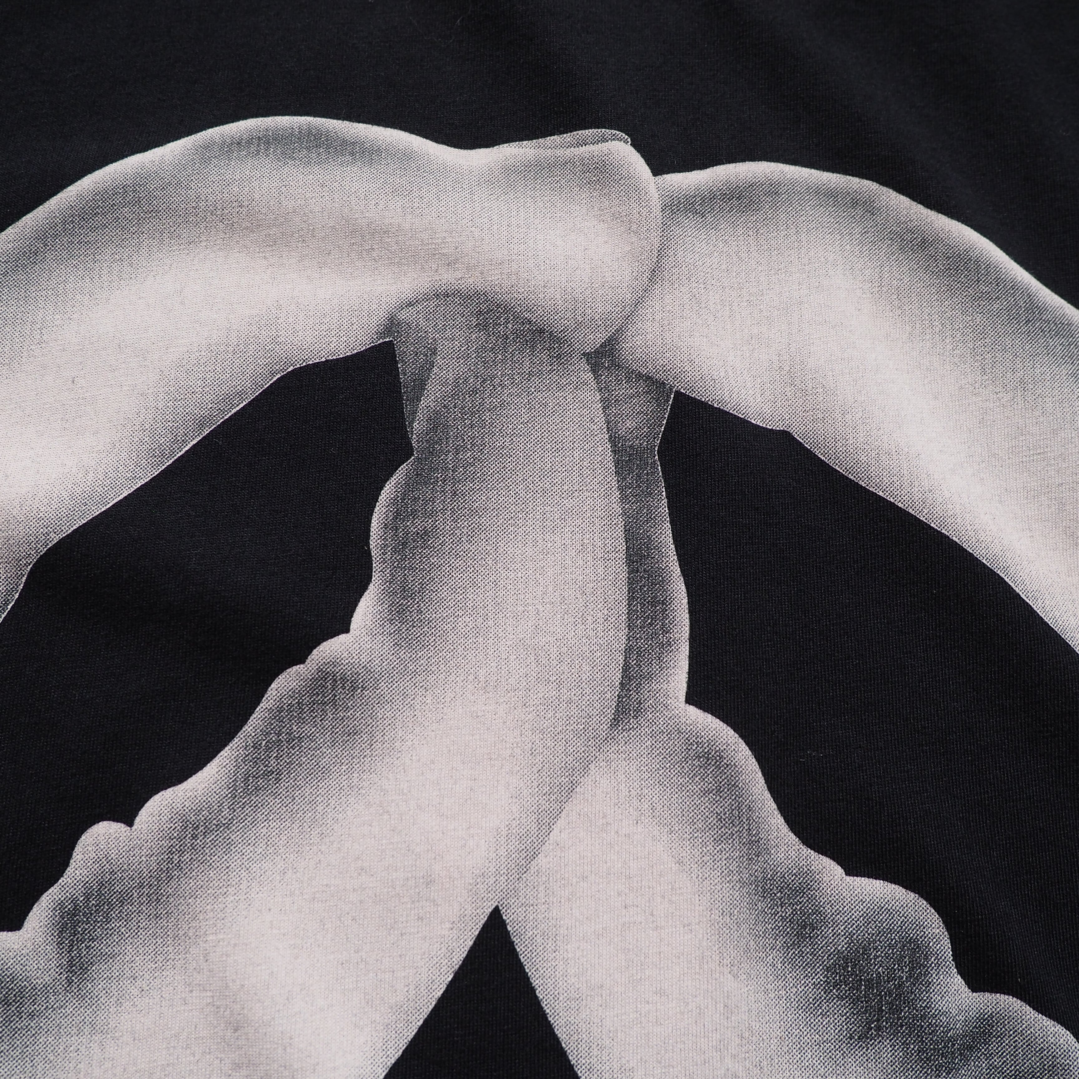 ” SIXPACK FRANCE ” Hand printed Black SS Tee