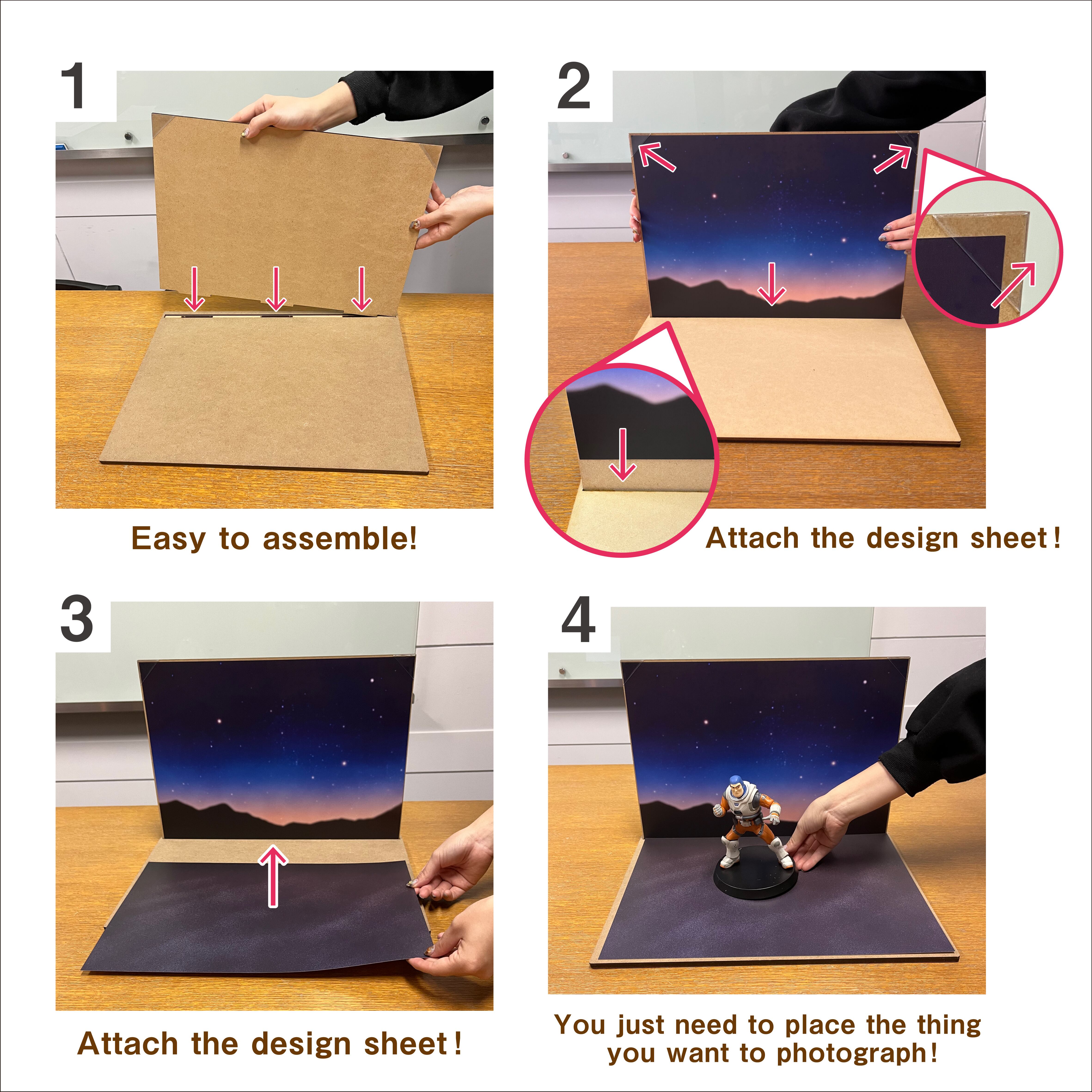 フィギュア用撮影ブースセット002（figure photo booth set 002
