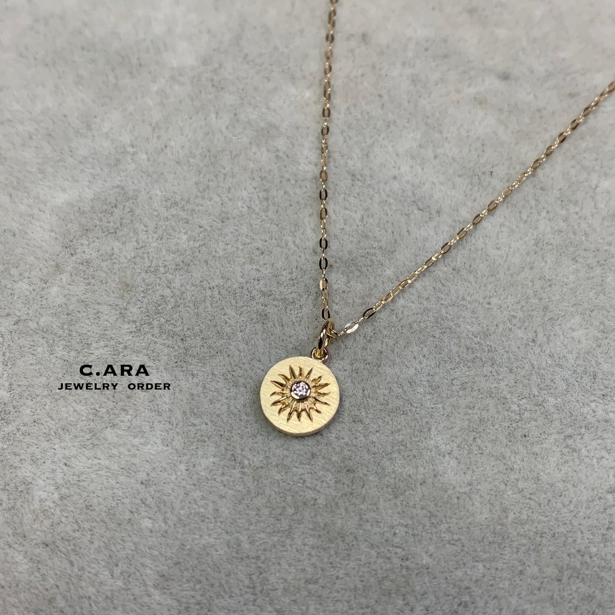 K18・ダイヤモンドペンダントセット（チェーン40㎝～50㎝） | C.ARA