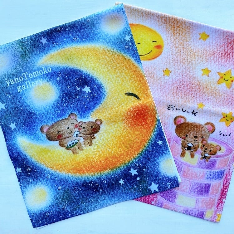 くまちゃんタオル（裏表絵が異なります） ギフト 歓迎 送別 プレゼント