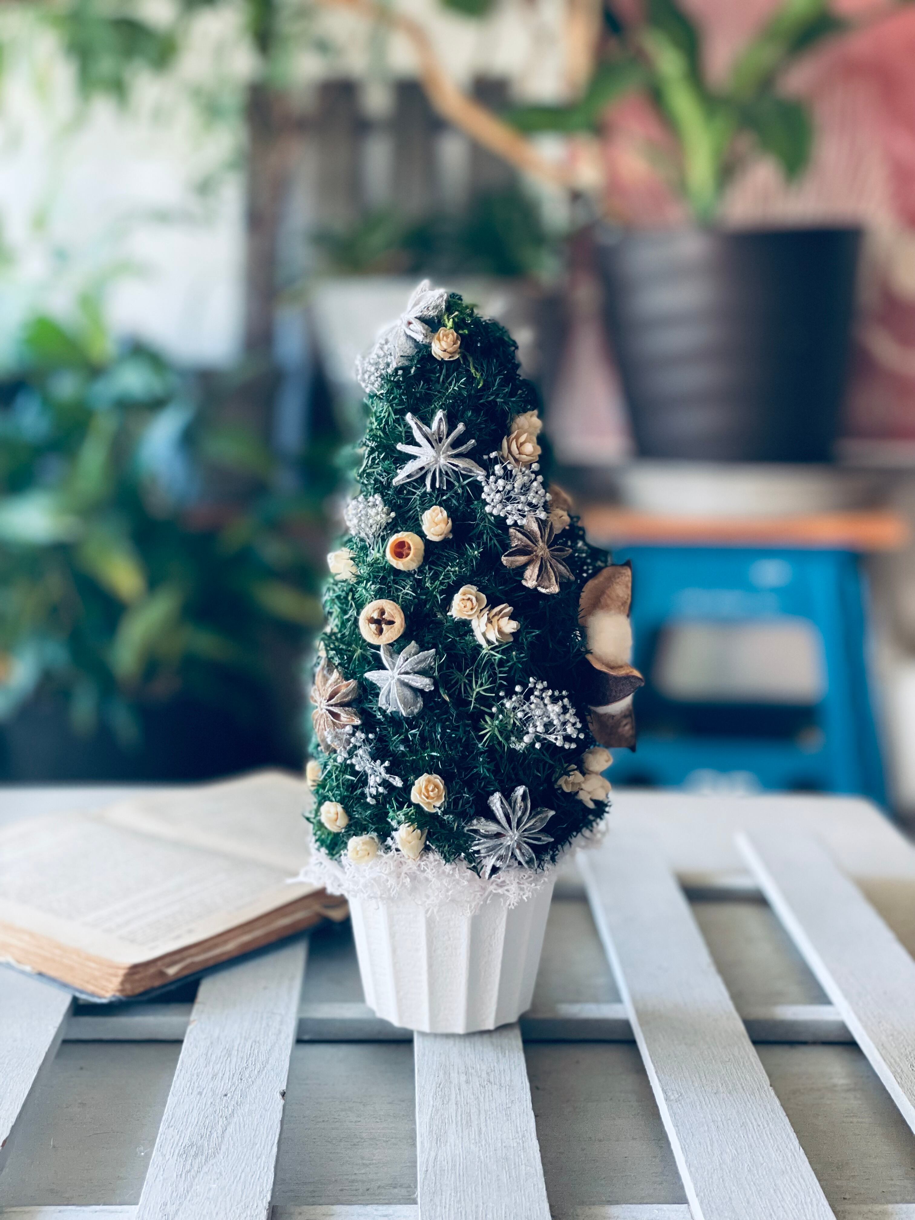 クリスマスを彩るハーフリース white 40d64372fbbeaf7f2101df49709318