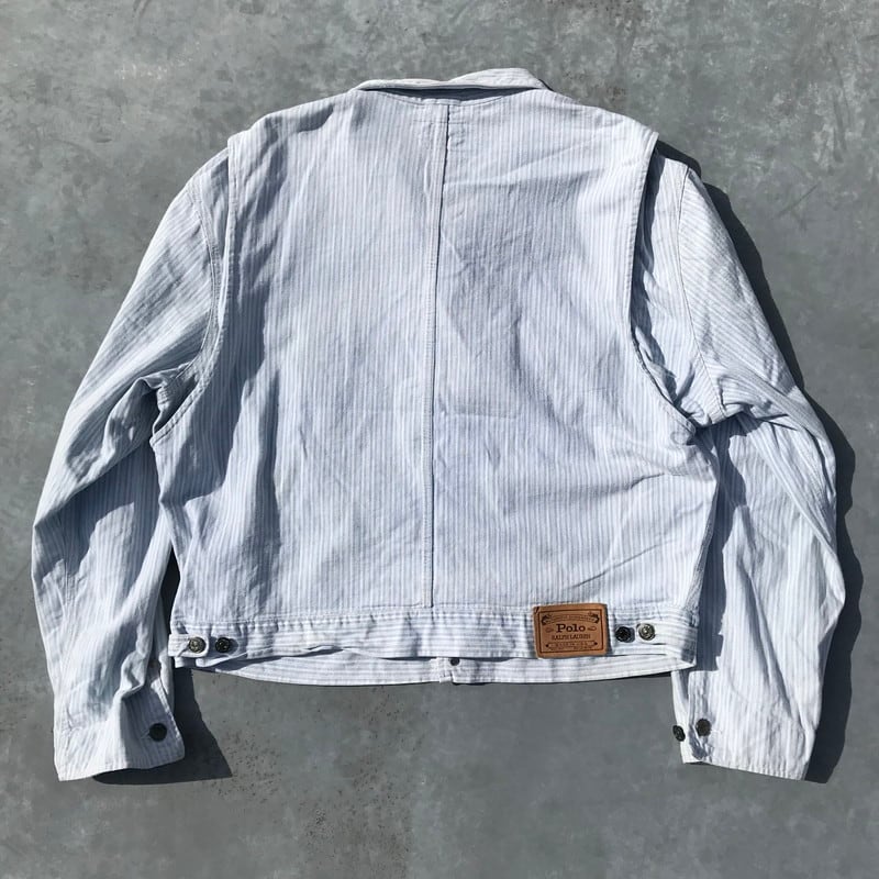 80's 90's POLO RALPH LAUREN ヒッコリージャケット カバーオール