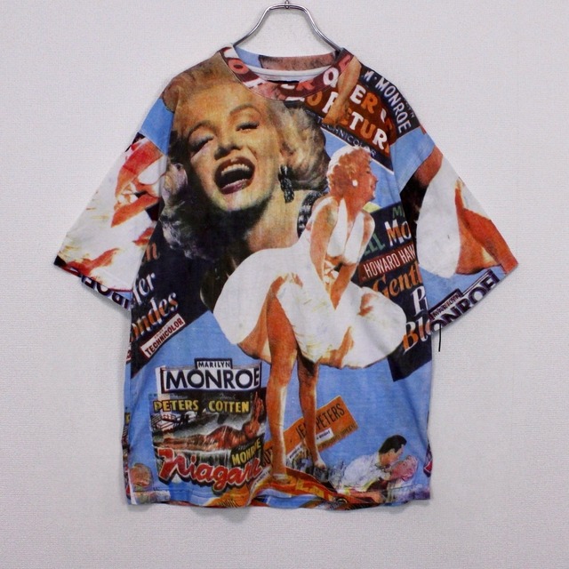 【Caka act2】"Marilyn Monroe" Print Design Loose T-Shirt