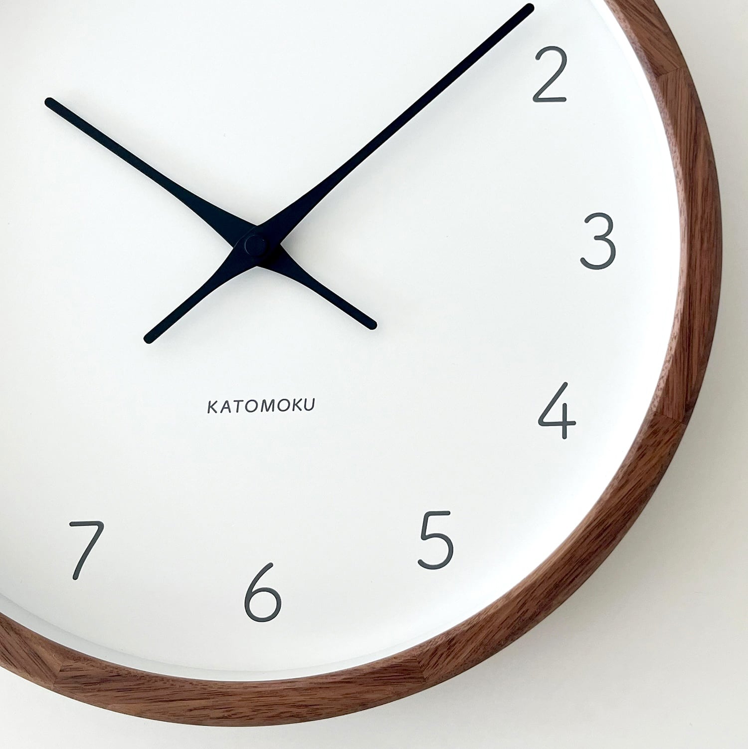 KATOMOKU muku clock 7 ウォールナット km-93WA 掛け時計 | 加藤木工