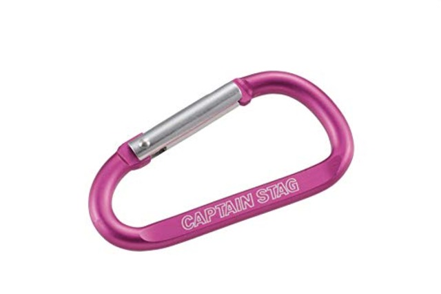 キャプテンスタッグ(CAPTAIN STAG)アルミアクセサリー Dカラビナ L (ピンク)(UM-1845)
