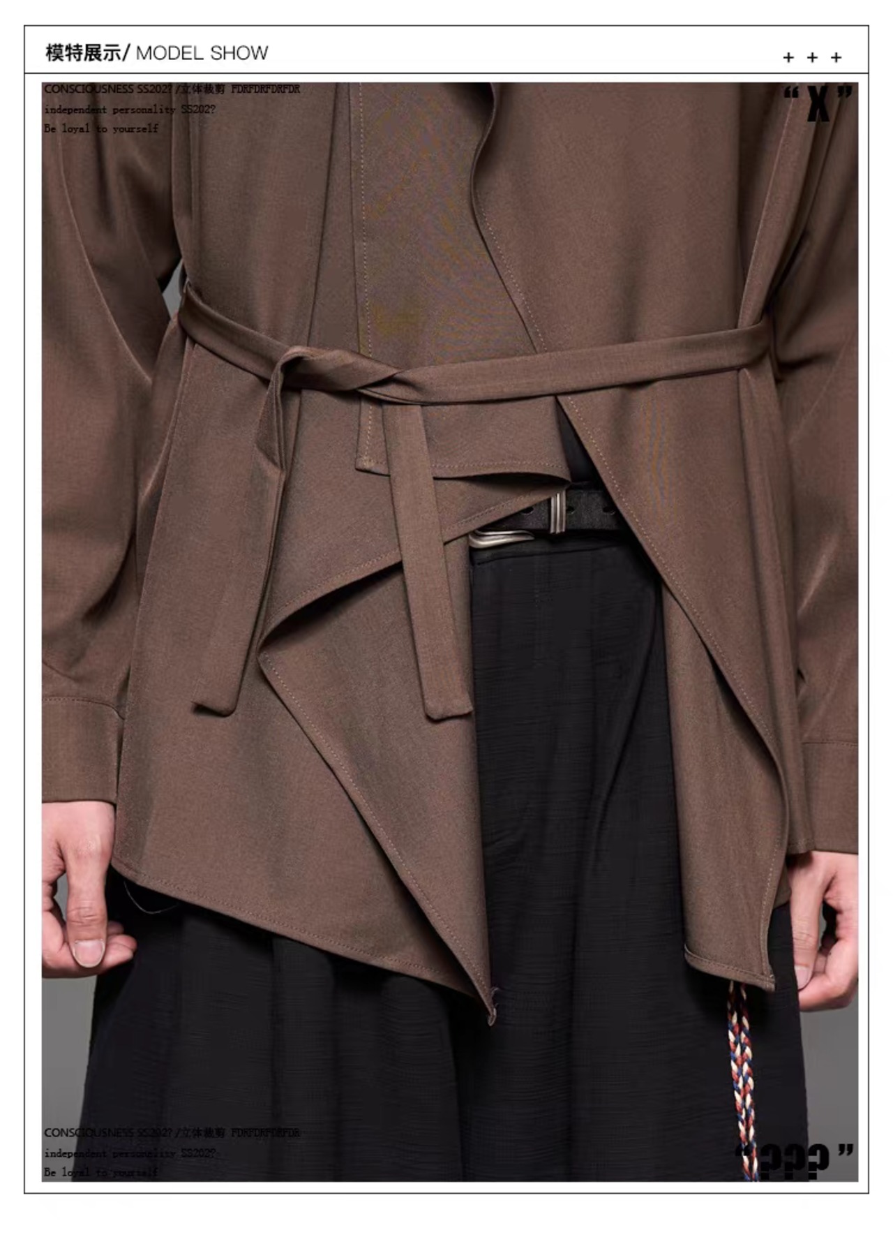 RFDRFD 26SS ミドル丈オープンカラーシャツローブ