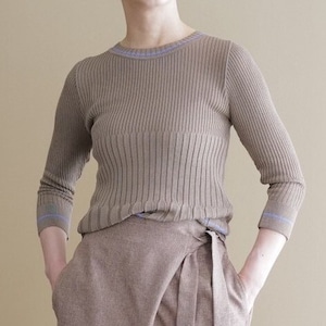 ★リブニット(ベージュ)